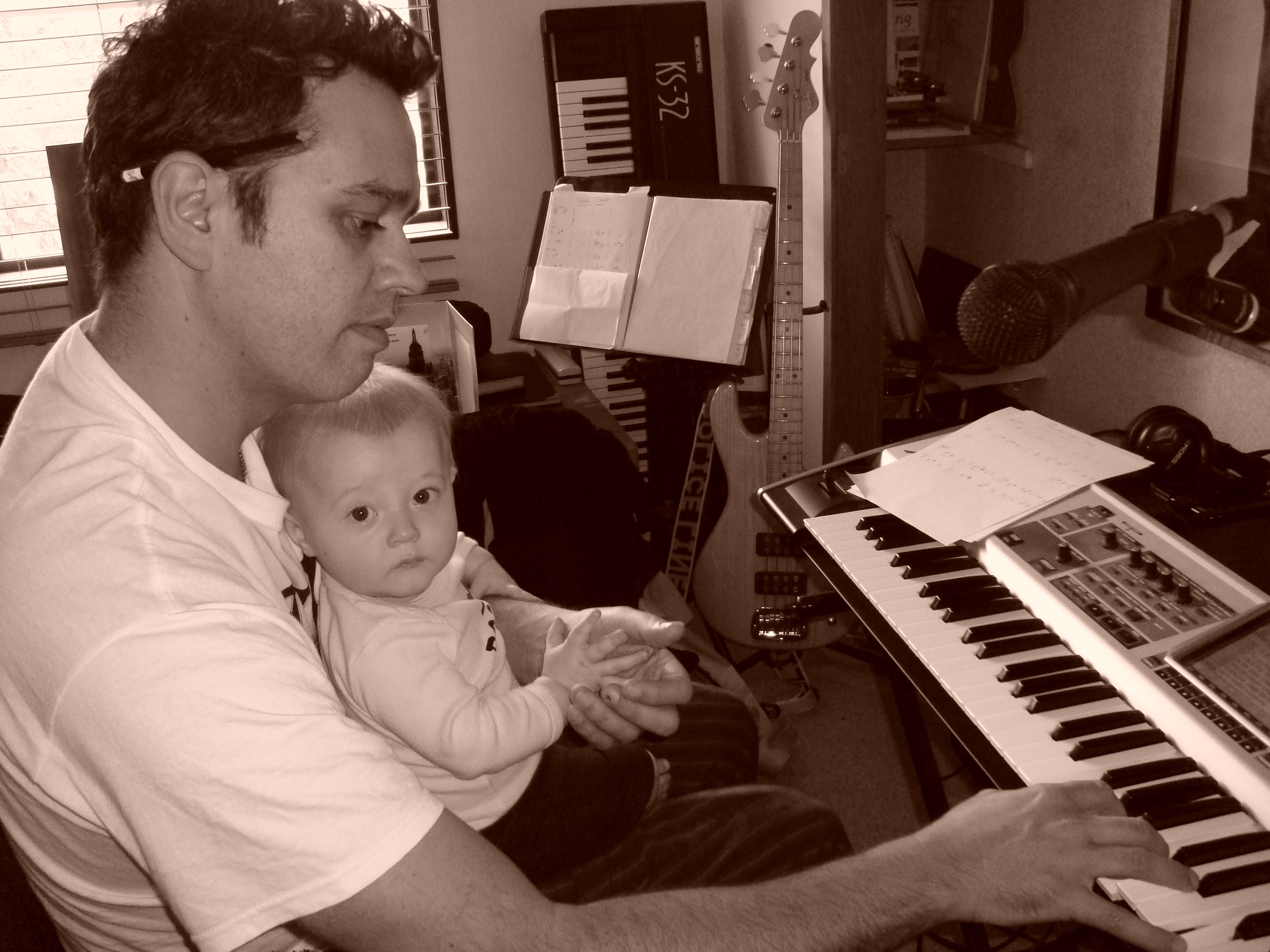 Damon & Dante working on a song